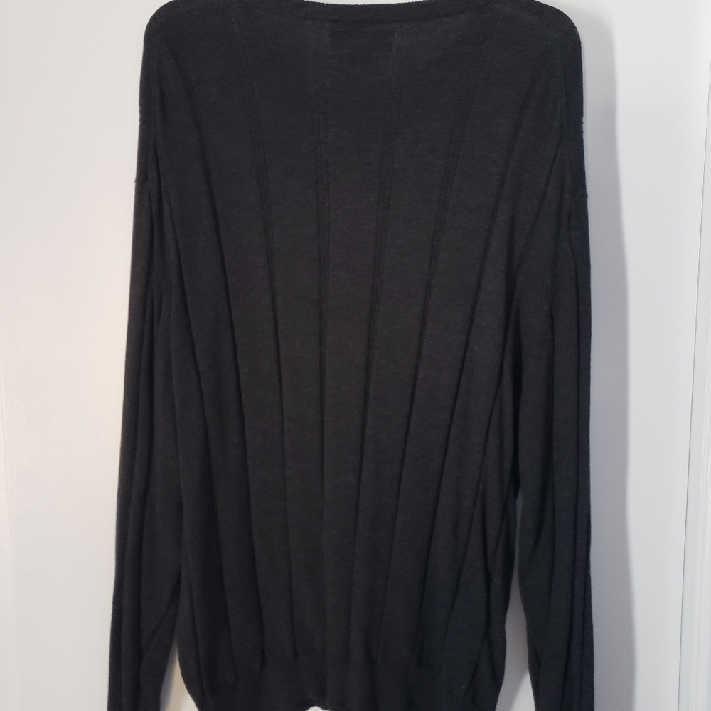Axist mens XL sweater dark grey polyester cotton blend